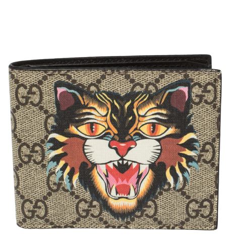 angry cat gucci wallet|Gucci cat purse.